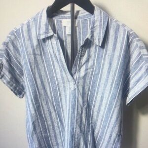 Blue Striped Men's Shirt